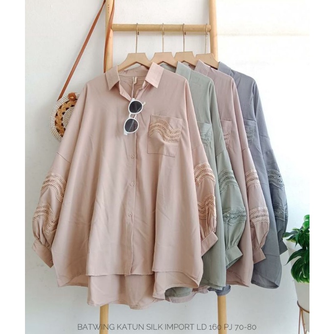 Blouse Katun Batwing