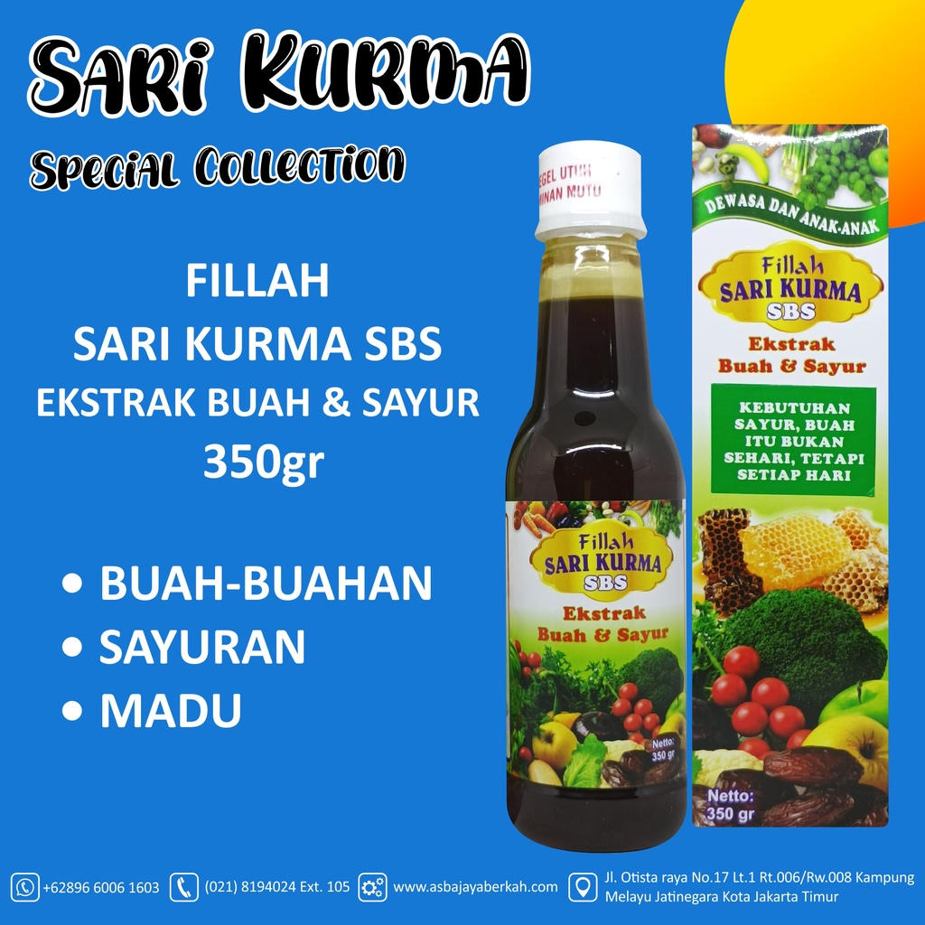 

INNOLIFE SARI KURMA EXTRA BUAH DAN SAYUR 350G