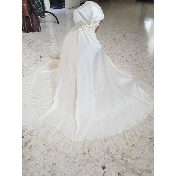 Mukena maxmara mutiara sultan premium renda tile