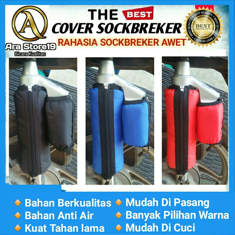 (1SET) Cover Sarung Shock Shockbreaker Tabung  UNIVERSAL variasi YSS KTC OHLINS WP DBS DAYTONA / Terlaris.