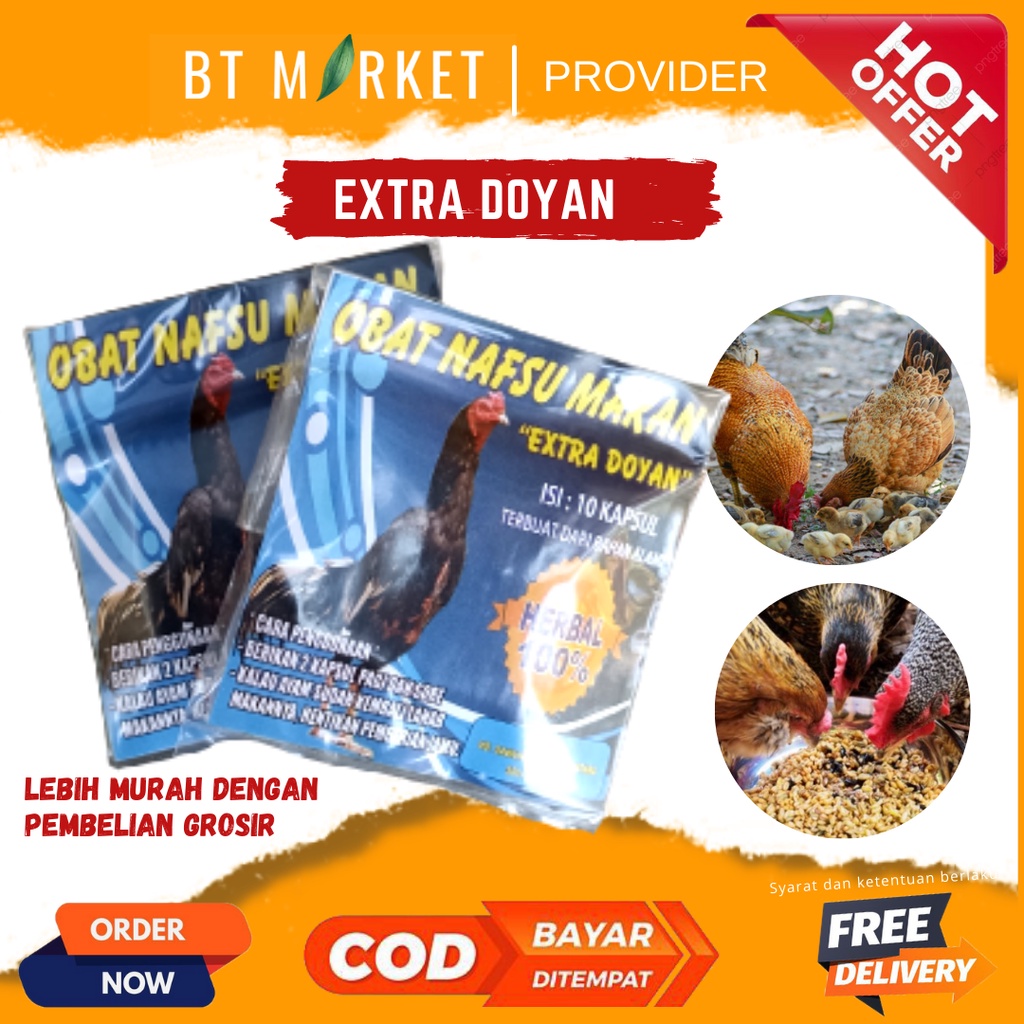 EXTRA DOYAN JAMU NAFSU MAKAN AYAM PENAMBAH NAFSU MAKAN