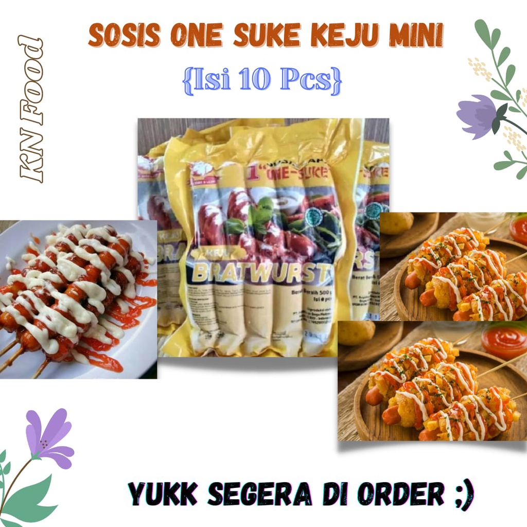 

Sosis Mini Keju Isi 10 One Suke Bratwurst Cheese