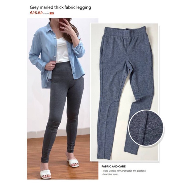 A New day grey marled thick fabric jegging