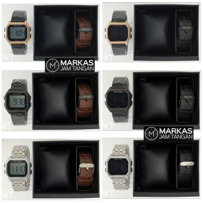 Jam Tangan Pria Ripcurl Digital Stainless Steel Set Watch | MRKS