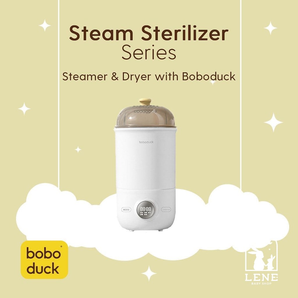 Boboduck Steamer Baby Milk Bottle Sterilizer Dryer Box Baby Safe F6217