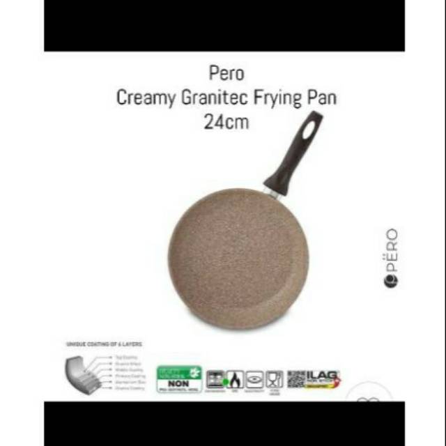 Pero Creamy Granitec Frying Pan 24cm