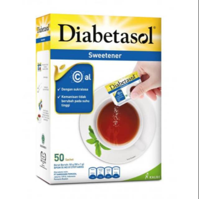 diabetasol sweetener 50 sachet @ 1 gram