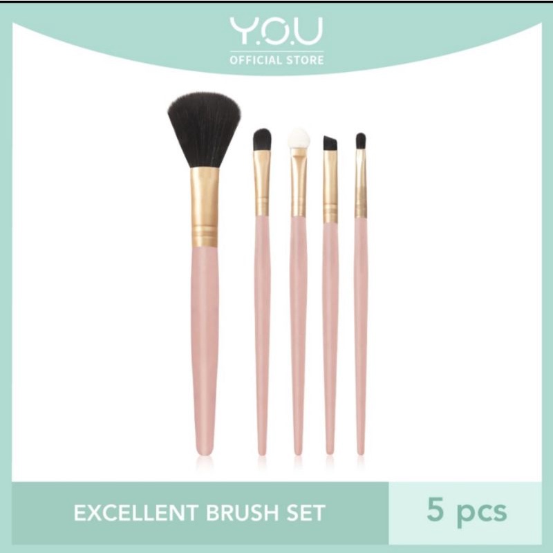 YOU GLAMFIX BRUSH SET KUAS MAKEUP ISI 5