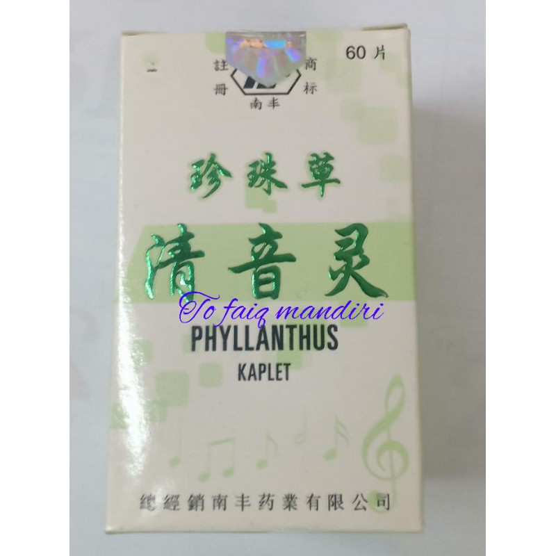 Phyllanthus Kaplet obat herbal untuk suara serak