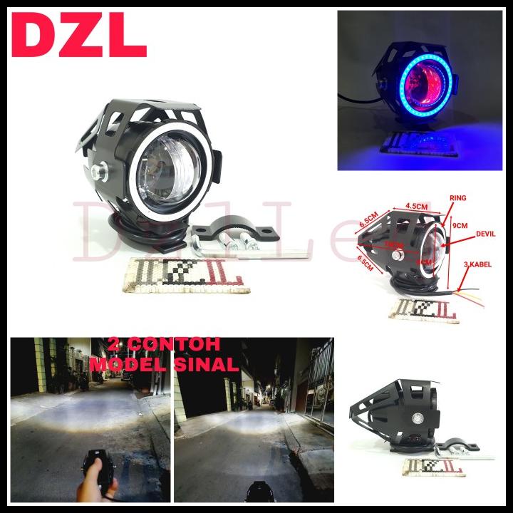 New Lampu Tembak Led U7 Cree 4D Lensa Transformer Sinar Projie Hid