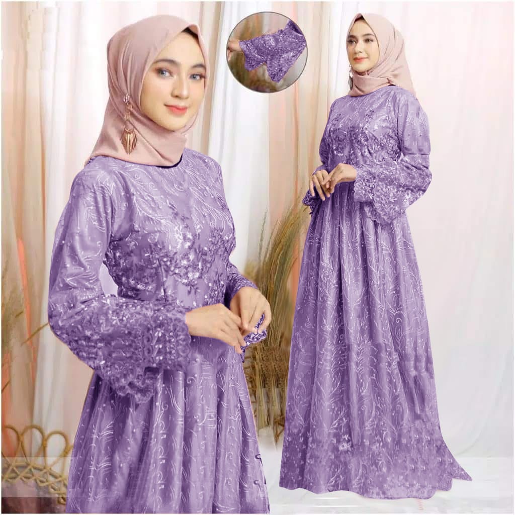 (GAMIS TERBARU)GAMIS TILE SYAKIRA/M/L/XL/XXL/XXXL/GAMIS TERBARU 2021/GAMIS JUMBO/GAMIS LEBARAN WANITA MUSLIM/BAJU MODEL TERBARU PAKAIAN WANITA/GAMIS BRUKAT/GAMIS TILE/GAMIS KONDANGAN WANITA/MAXI TILE/BAJU GAMIS/DRESS MAXI/GAMIS PESTA-LAVENDER