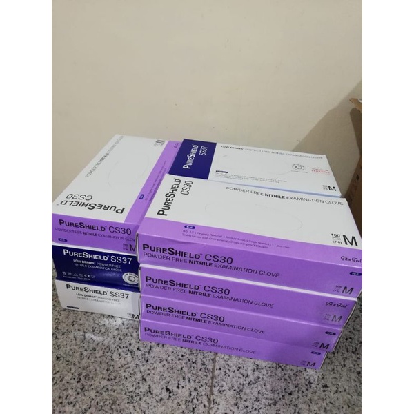 Handscoon Pure Shield Nitrile isi 100 pcs - Handscoon Nitrile - Handscoon Medis - Size M