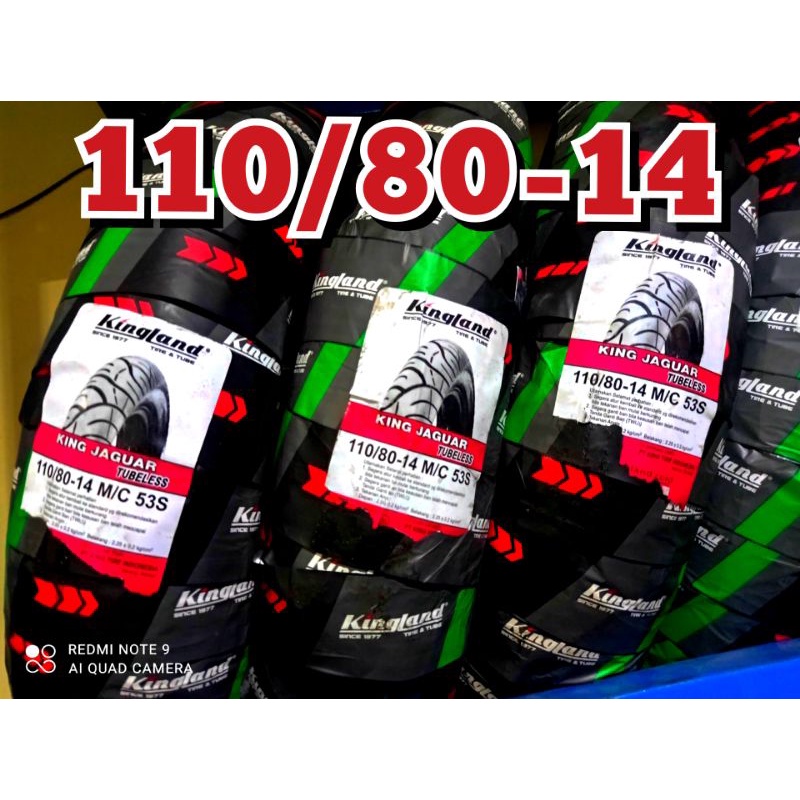 ban motor matic tubeless 110/80-14 ban kingland king jaguar ban ring 14 ban metic honda vario tecno 