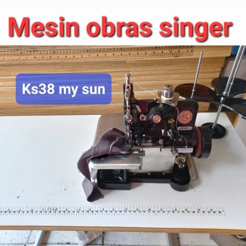 mesin obras singer lengkap/kaki/meja/dinamo new