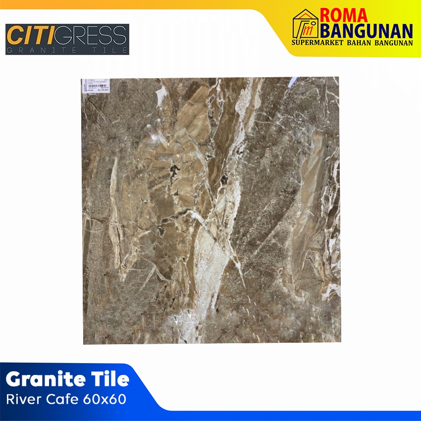 Citigress Granit / Granite Lantai Glossy River Cafe 60X60