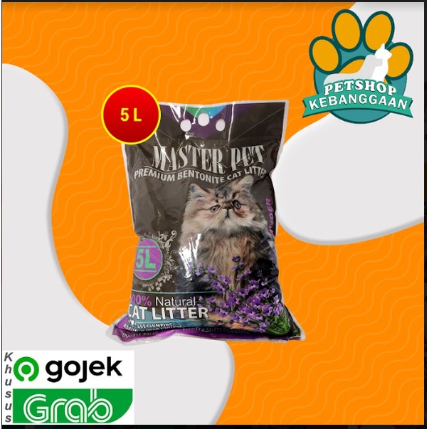 GOSEND Pasir Kucing wangi Gumpal Clumping Master 5Litter