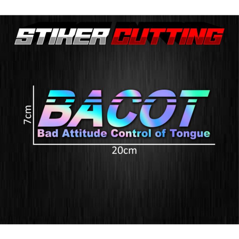 STIKER BACOT sticker cutting bacot