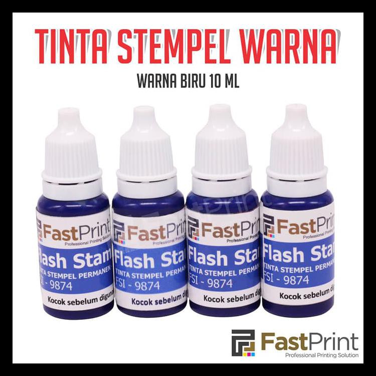 

Diskon Tinta Stempel Flash Fast Print Warna Biru (Blue Ink) 10Ml Terbaru