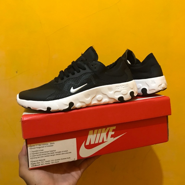 Jual Nike Renew Lucent black white 