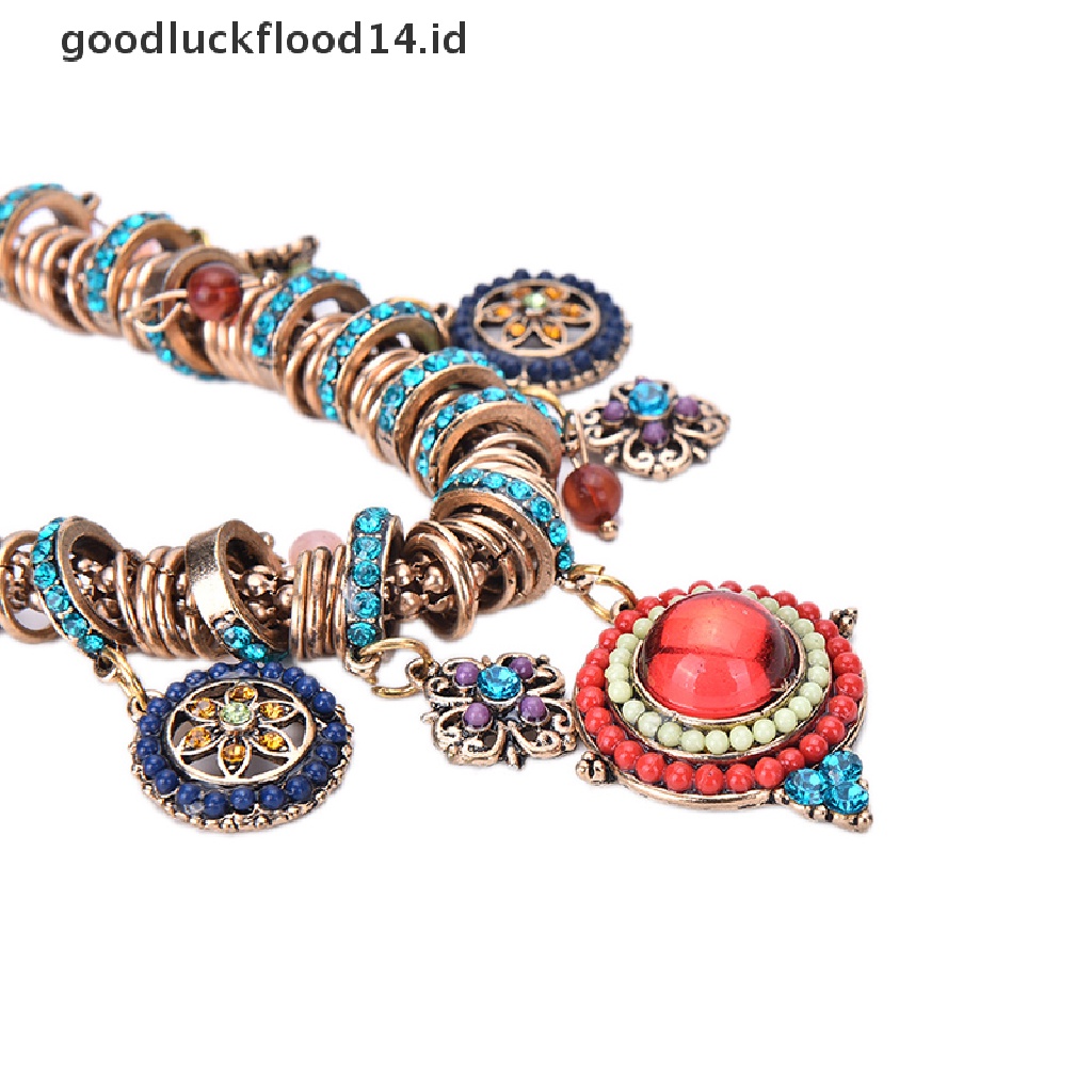 [OOID] New Gypsy Ethnic Tribal Turkish Boho Chain Bid Necklace Tassel Pendant Fringe ID