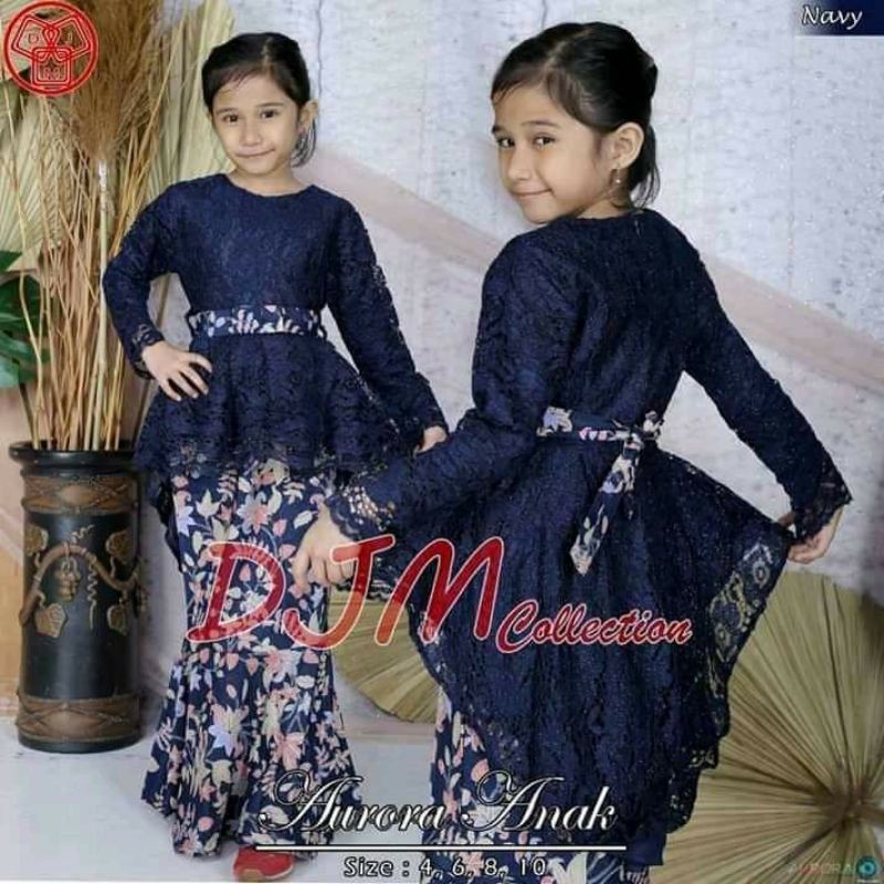 Setelan kebaya pinguin anak / kebaya aurora anak / kebaya kartini