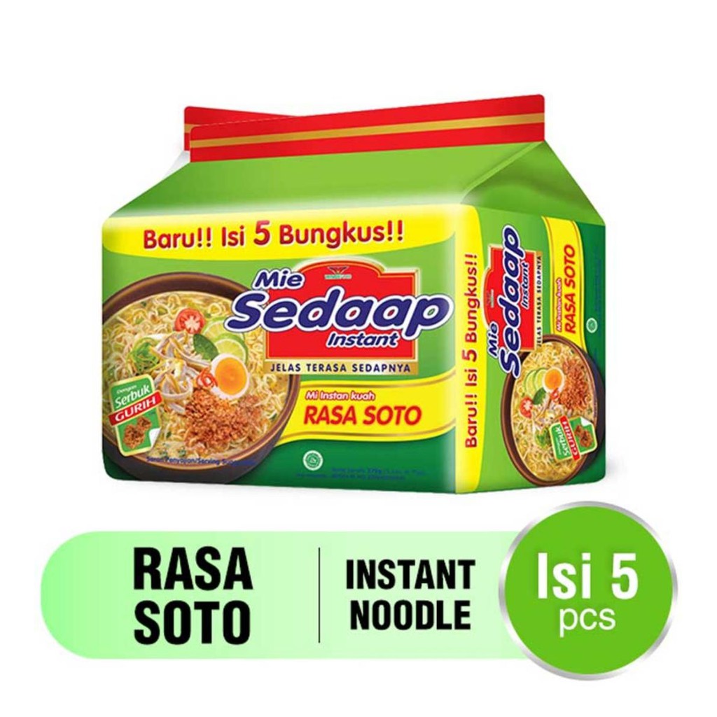 

Mie Sedaap Soto Paket Hemat Isi 5Pcs