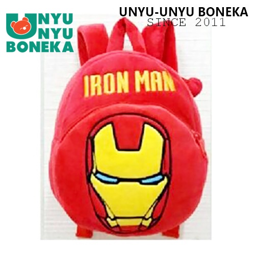 Tas Ransel M Paud Boneka spiderman superman kapten ironman batman ironman superhero tas ransel sekolah anak laki-laki