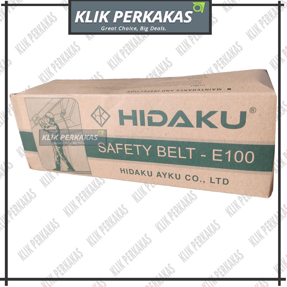 SAFETY BELT HIDAKU - Sabuk Pengaman Proyek Single Hook - HIDAKU