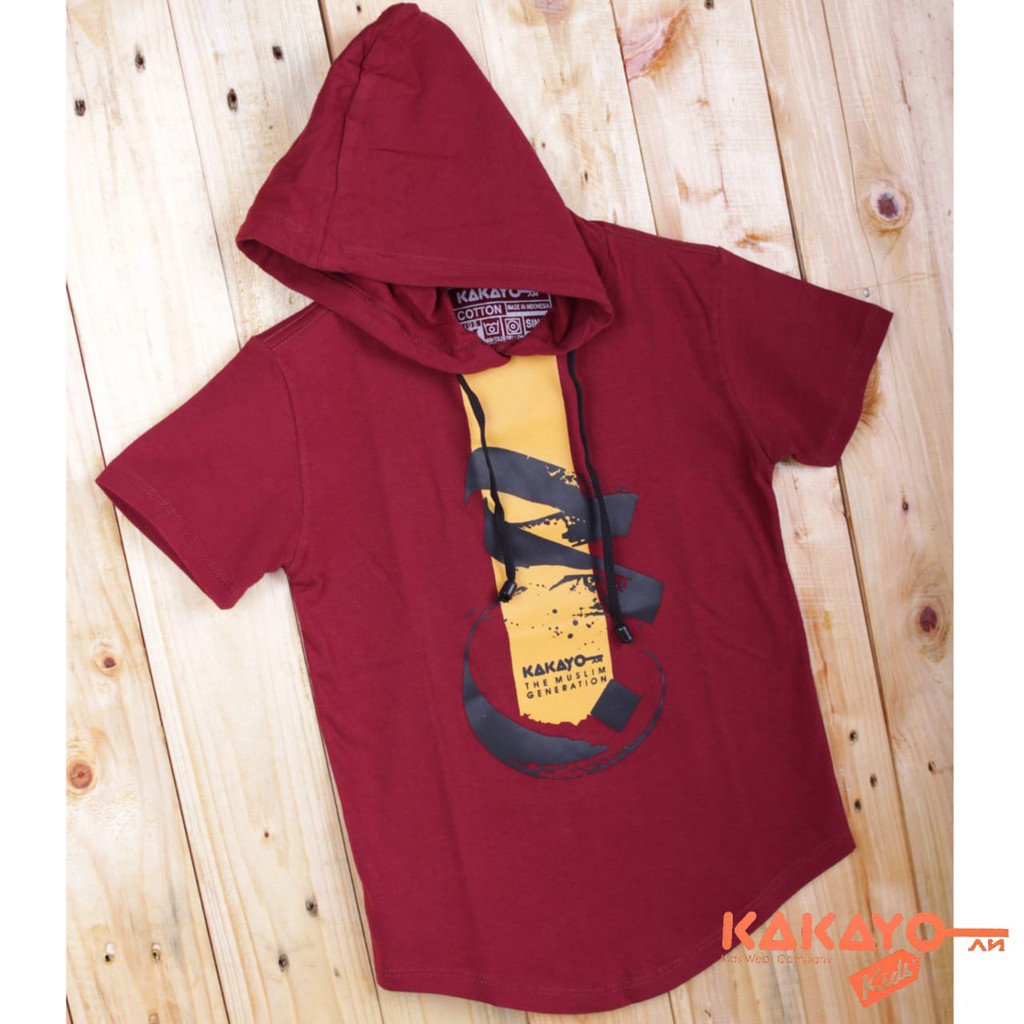 Kakayo Kids Hoodie Anak/Kaos Anak/Muslim/Atasan/Baju/Premium/ Unisex/Sablon Plastisol/Desain Distro