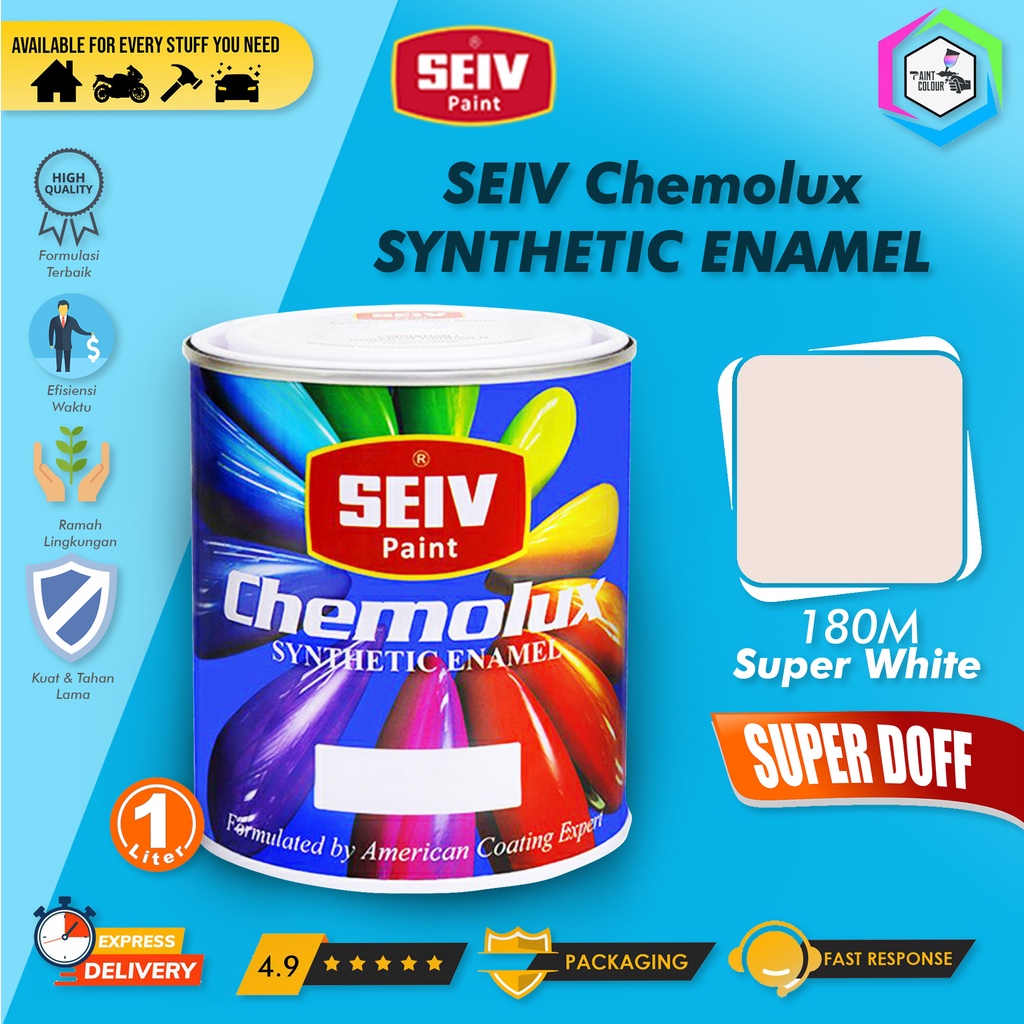 CAT BESI KAYU SEIV CHEMOLUX SUPER 180M Super White