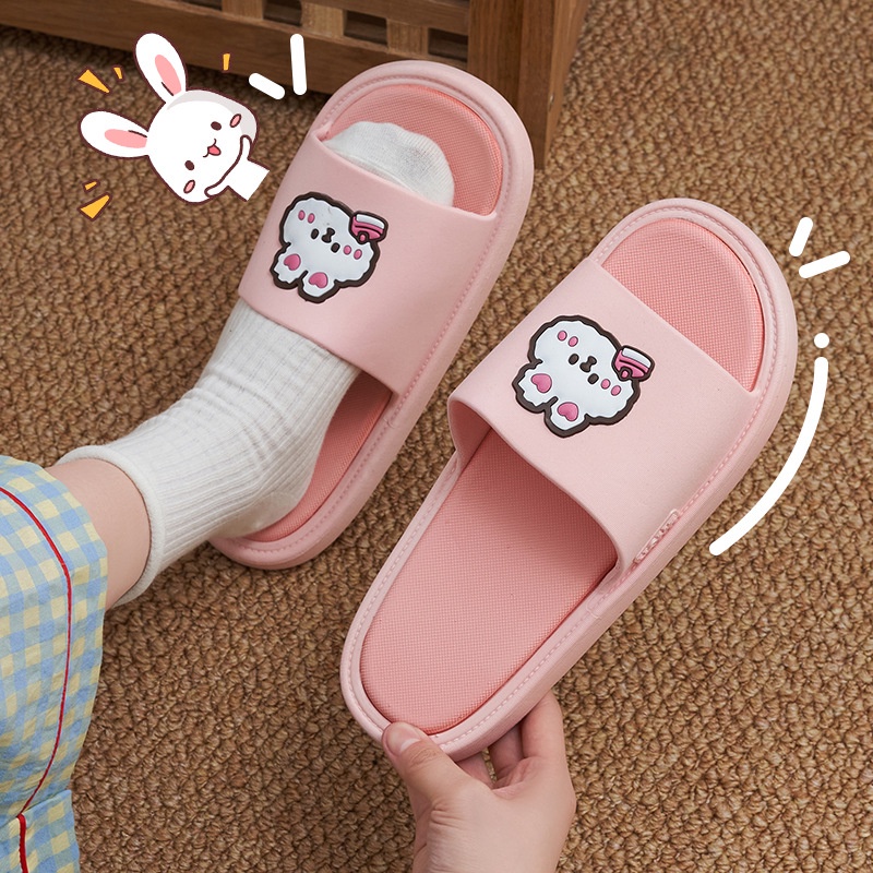 𝗘𝗕𝗦 ✅ SA016 Sandal Empuk Eva Rumah Motif Bear Kelinci Ringan Empuk Import Murah