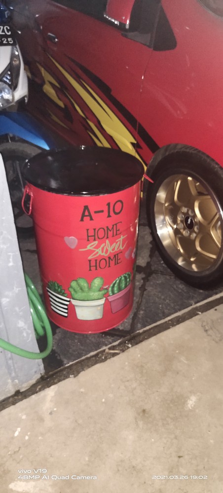 Tong Sampah / Tempat Sampah Besi 60 Lt Popeye