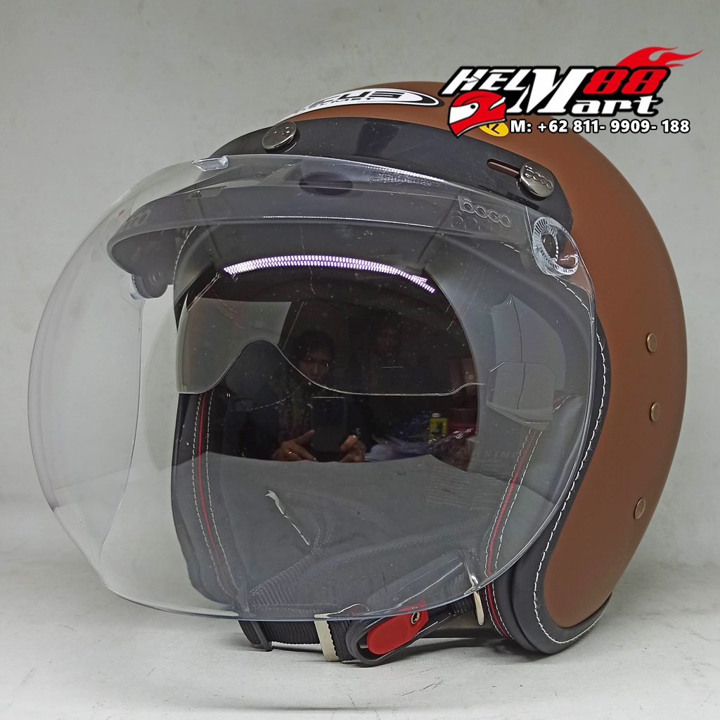 Zeus 380FA + Visor BOGO Original Helm Bogo Helm Zeus Retro ZS380