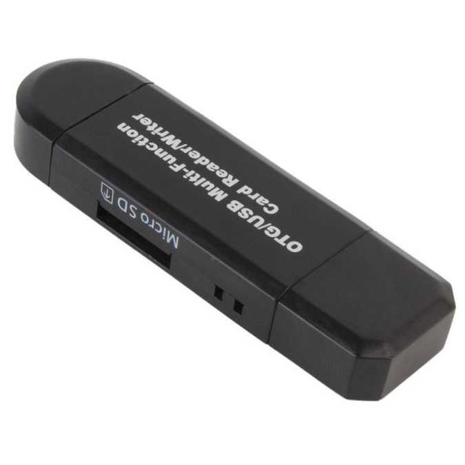 CARD READER - OTG 2 in 1 OTG Card Reader SD/TF Card Micro USB 2.0