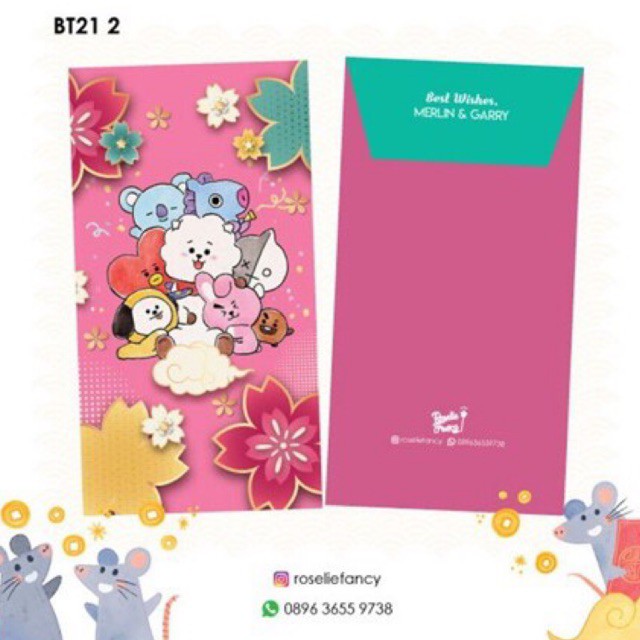 

Amplop BT21 / amplop Frozen