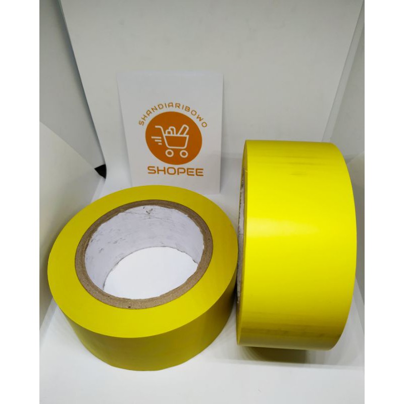 LAKBAN LANTAI, VINYL, VYNIL / POLICE LINE TAPE / FLOOR MARKING SIZE 48MM x 33M (2&quot; INCH) SETARA 3M