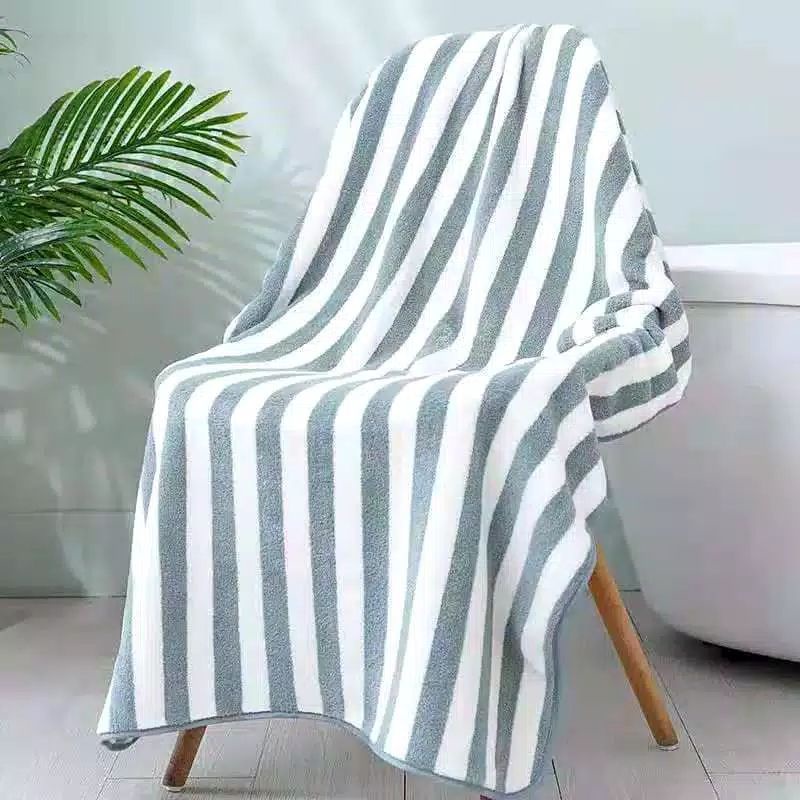 Handuk Mandi Anak 50x100cm &amp; Dewasa 70x140cm Merk TOWEL JOY LIFE motif SALUR Handuk Keramas