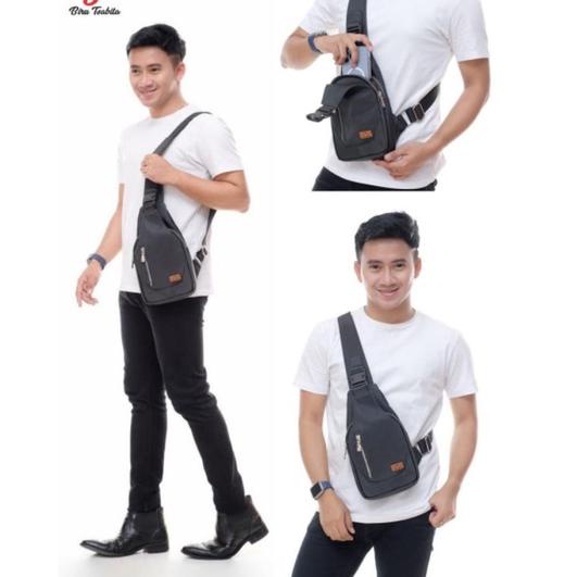 DKK.01Jn22ᵂ– Waistbag Keenan by Biru Tsabita (Tas Cowok, untuk remaja dan pria dewasa)