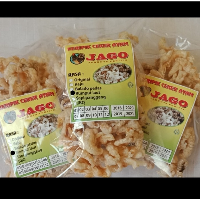 

Keripik Ceker Ayam rasa rumput laut 100 gr kripik cakar keto seaweed