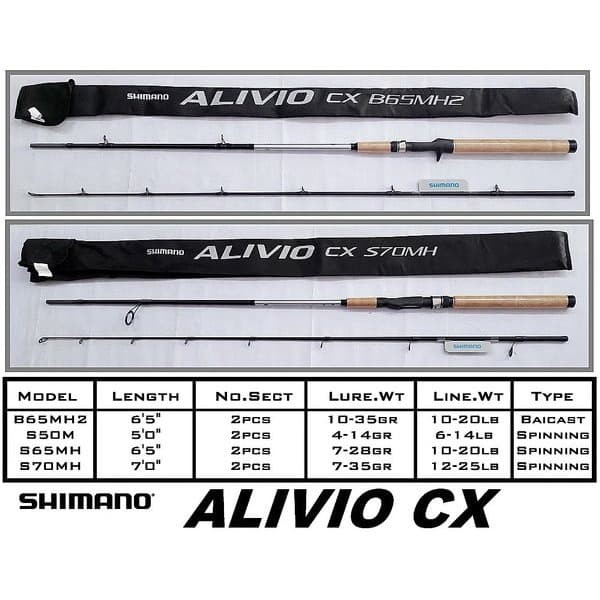 Joran Pancing Shimano ALIVIO CX S 55M / 60M / 65M / 65MH