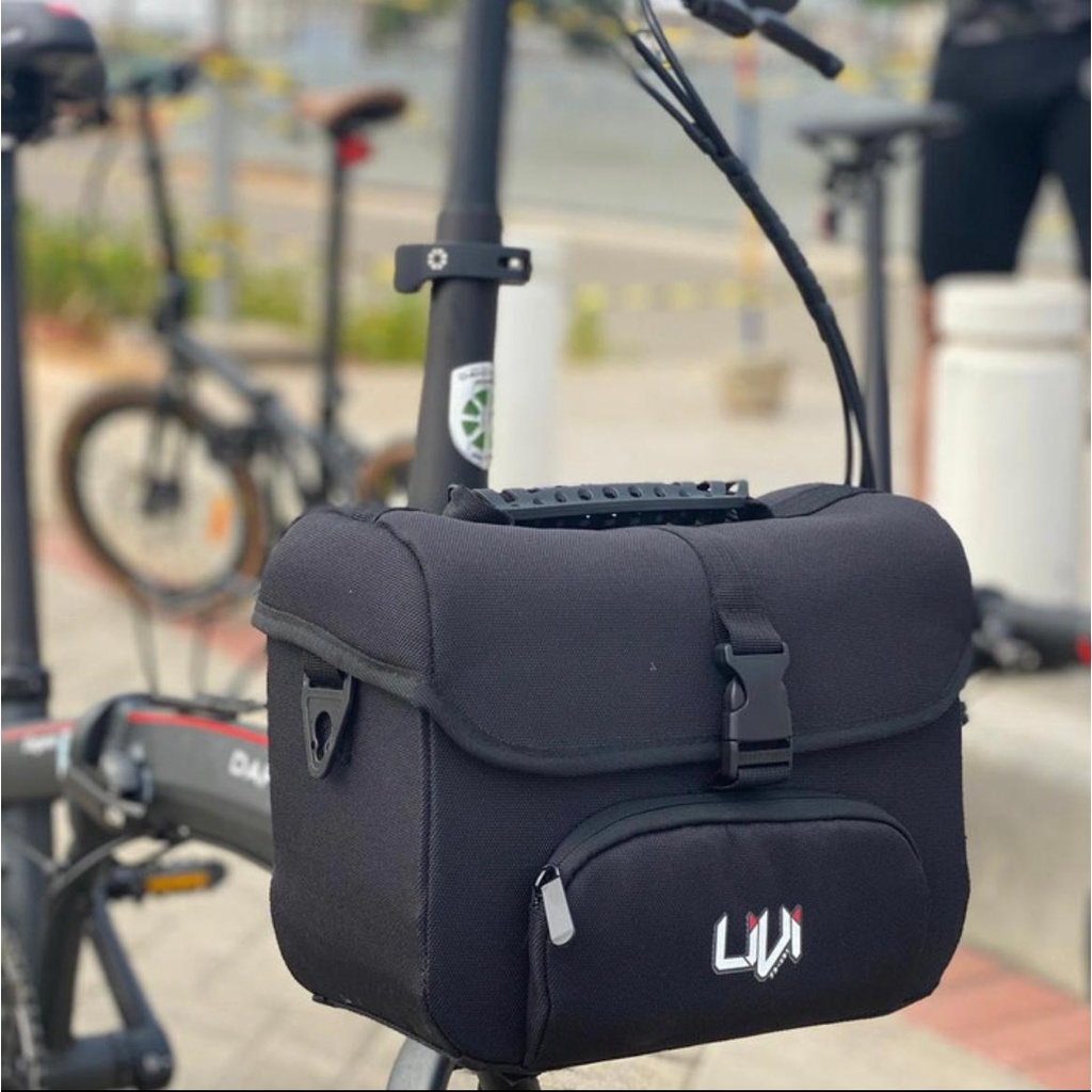 Tas Sepeda depan Front Block FrontBlock Livi FBX Element bisa di bawa selempang-3