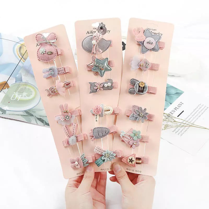 (pimenova) 6Pcs Girls Hairpins, Kids Cute Side Sweet Hairclip ,Children Hair Clip, Children Hairpins