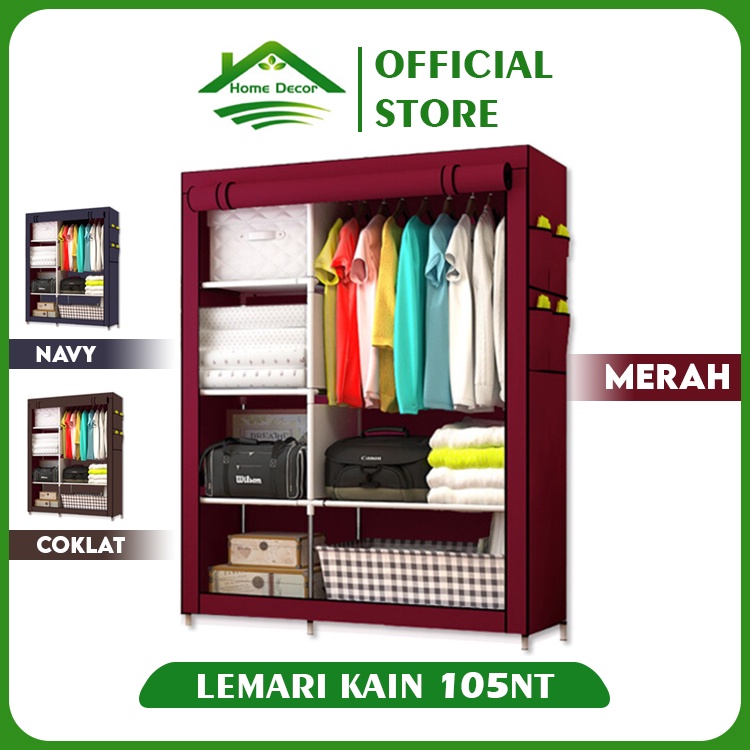 Homedekor Lemari Portable Kain Lemari Kain 105Nt Lemari Kain