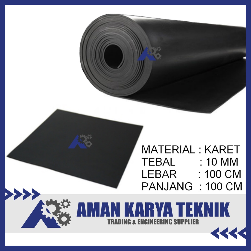 Jual Karet Hitam Lembaran Rubber Sheet Mm X Cm X Cm Shopee Indonesia