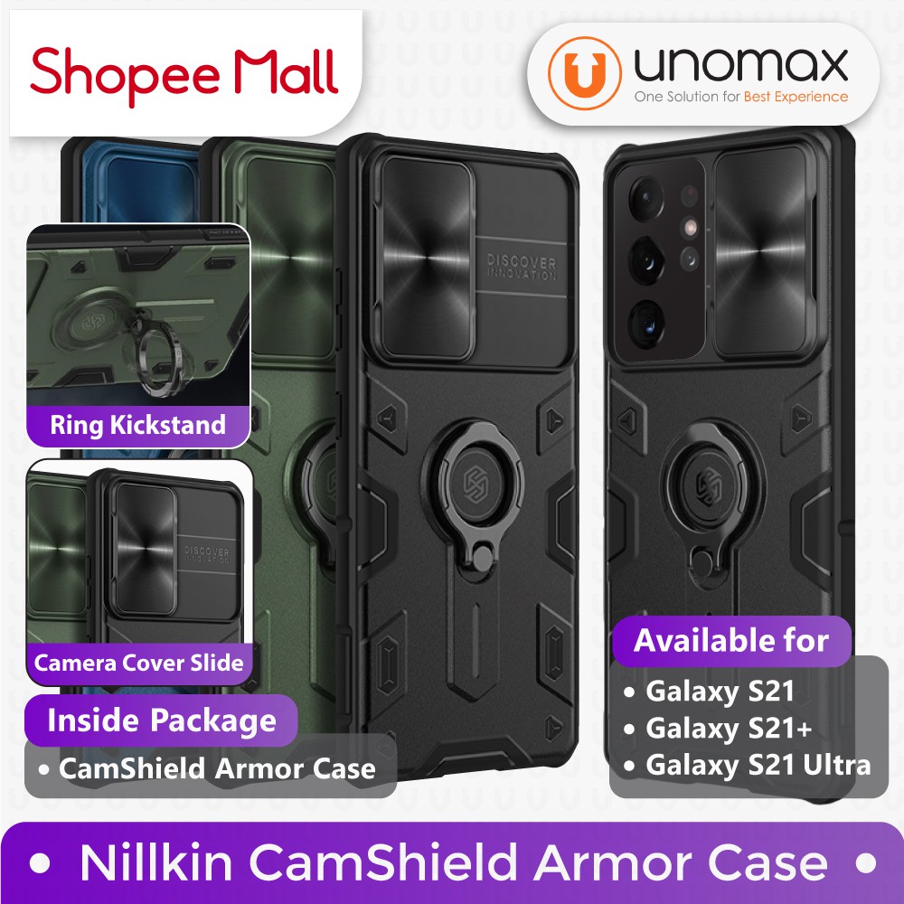 Case Samsung Galaxy S21+ Plus / S21 Ultra Nillkin CamShield Armor Camera Cover Slide Casing