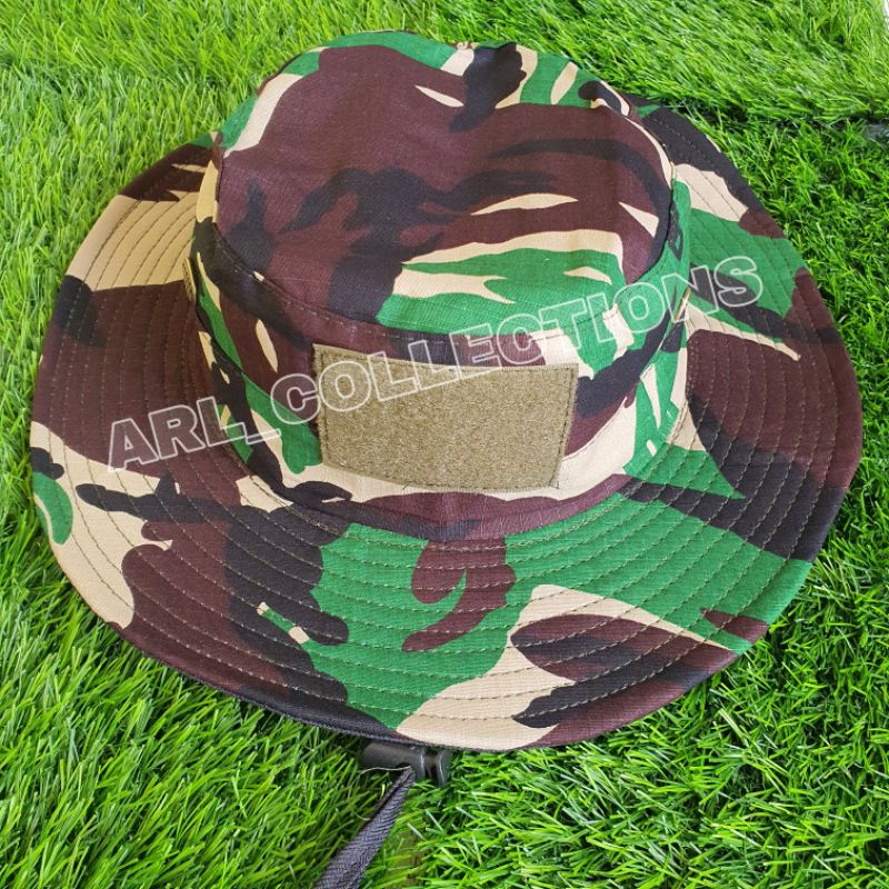 topi rimba loreng malvinas tni premium/topi lapangan army velcro