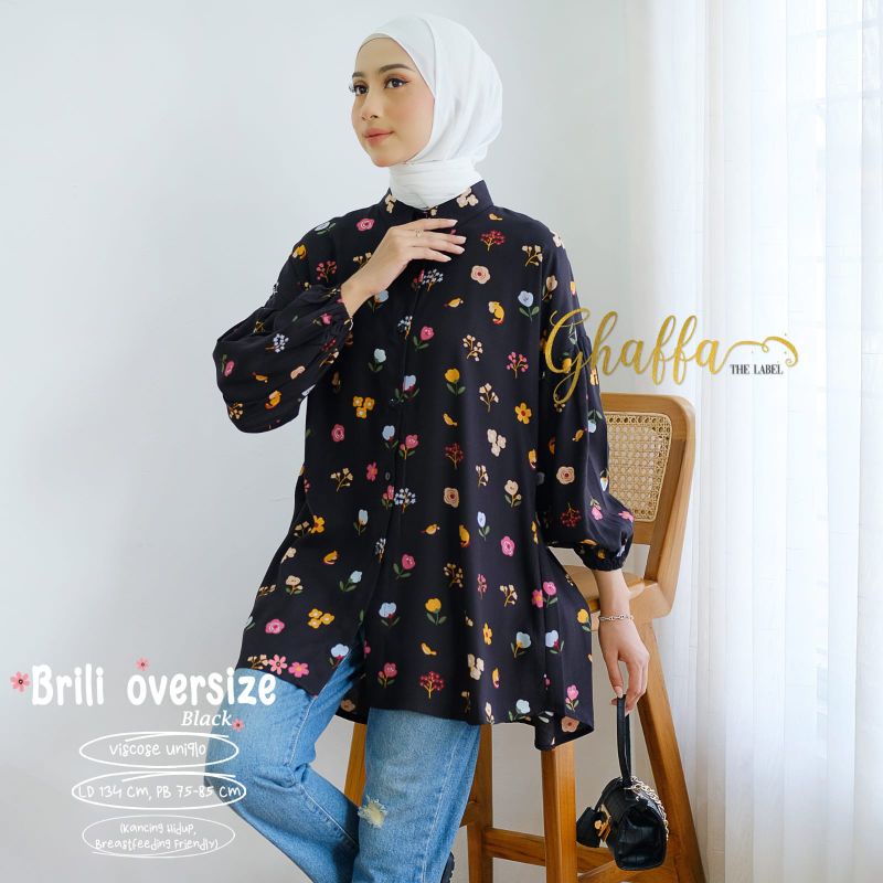 BRILI OVERSIZE BY GHAFFA THE LABEL (BLOUSE GHAFFA) Blouse oversize muslimah