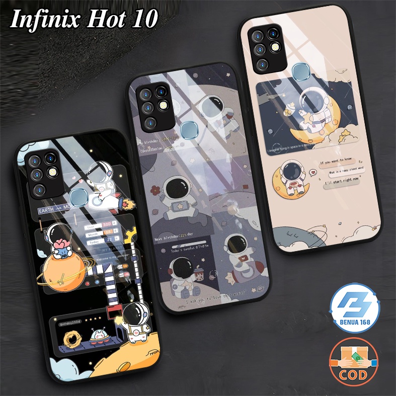 Benua Case - Case CUTE ASTRONOT Infinix Hot 10 - Case Hp Infinix Hot 10 - Kesing Hp Infinix Hot 10 -