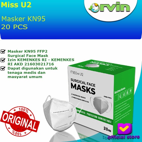 Terbaru Miss U2 Masker Medis KN95 / Masker Medis / KN95