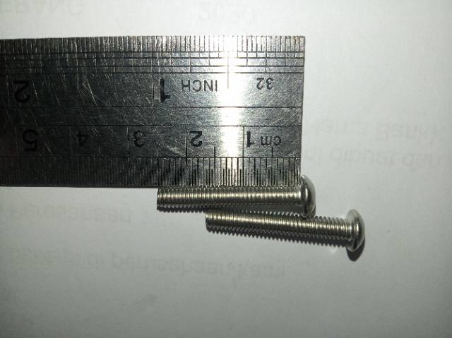 Button L M4 x 25 (2.5cm) stainless 304